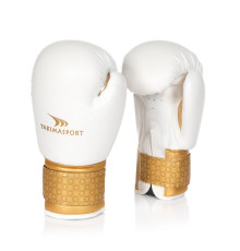 Боксерські рукавички Yakimasport BELLONA білий/золотий