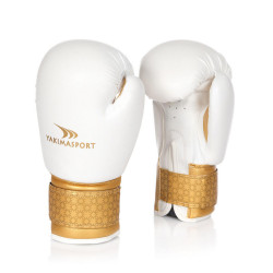 Боксерські рукавички Yakimasport BELLONA білий/золотий