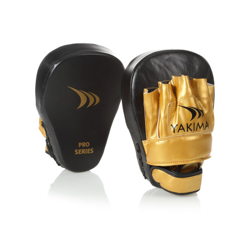 Лапи боксерські тренувальні Yakimasport MAX Black/Gold Лапи боксерські тренувальні Yakimasport MAX Black/Gold