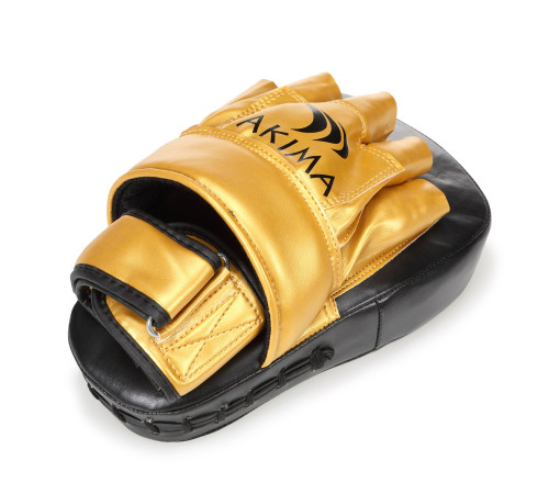 Лапи боксерські тренувальні Yakimasport MAX Black/Gold Лапи боксерські тренувальні Yakimasport MAX Black/Gold