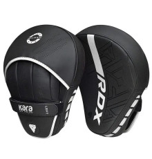Лапи боксерські RDX F6 KARA Matte чорно-білі