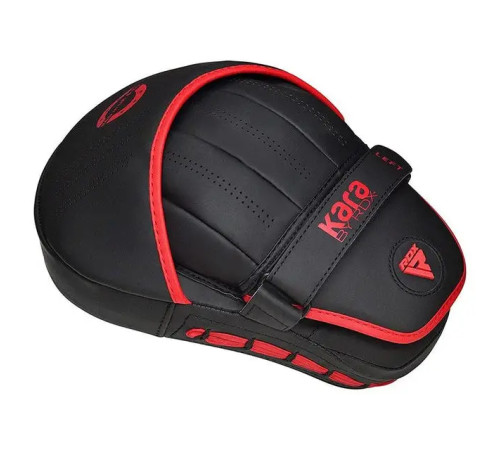 Лапи боксерські RDX F6 KARA Matte чорно-червоні