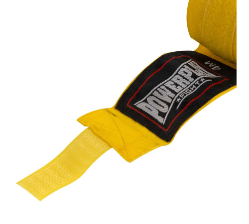 Бинти для боксу PowerPlay 3046 NYLON 2,5 м, жовті