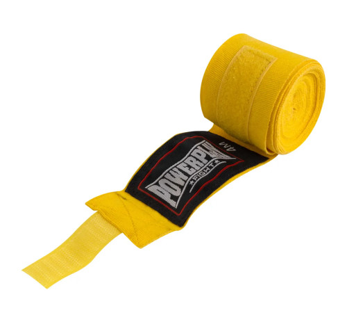 Бинти для боксу PowerPlay 3046 NYLON 2,5 м, жовті