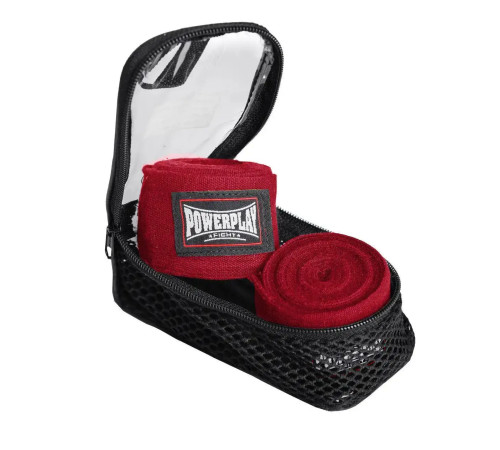 Бинти для боксу PowerPlay 3046 3 м, червоні