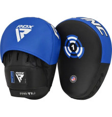 Лапи боксерські RDX T1 Curved синьо-чорні