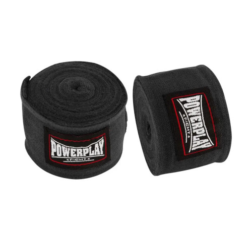 Бинти для боксу PowerPlay 3046 4 м, чорні