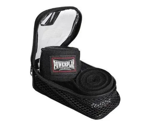 Бинти для боксу PowerPlay 3046 4 м, чорні