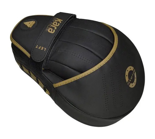 Лапи боксерські RDX F6 KARA Matte чорно-золотисті