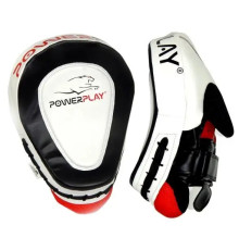 Лапи боксерські PowerPlay 3042 чорно-білі