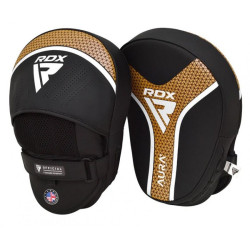 Лапи боксерські RDX T17 Aura, чорно-золотисті