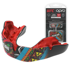 Капа боксерська доросла OPRO UFC Collection Alex Pereira від 11 років, чорна