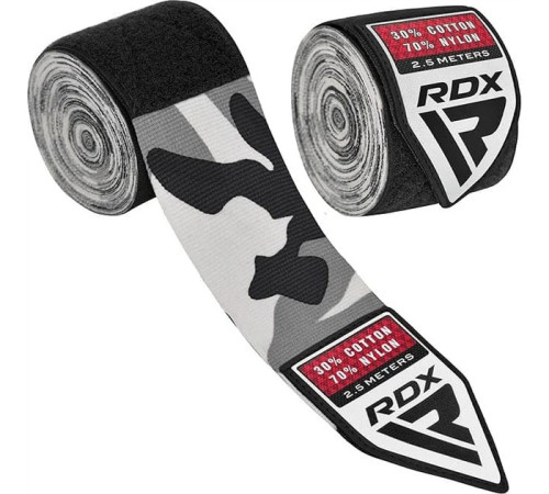 Бинти RDX HAND WRAPS 2,5 м, чорно-сірі