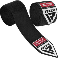 Бинти RDX HAND WRAPS 2,5 м,, чорно-білі