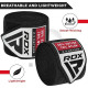 Бинти RDX HAND WRAPS 2,5 м,, чорно-білі