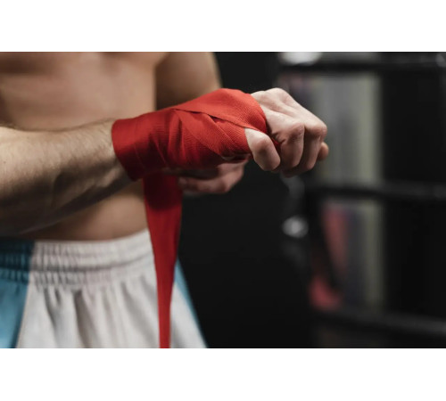 Бинти для боксу PowerPlay 3047 4 м, червоні