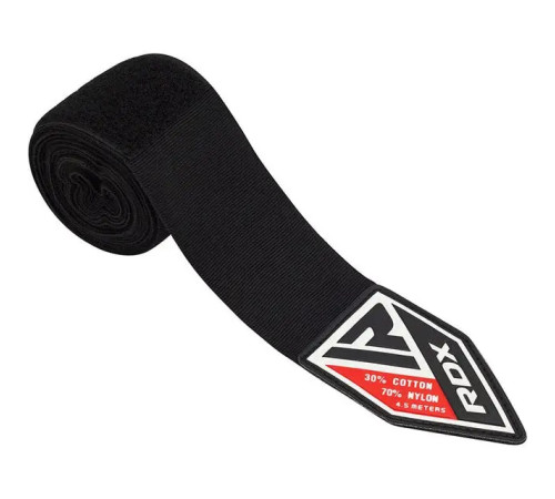 Бинти для боксу RDX WX Professional 4,5 м, чорні