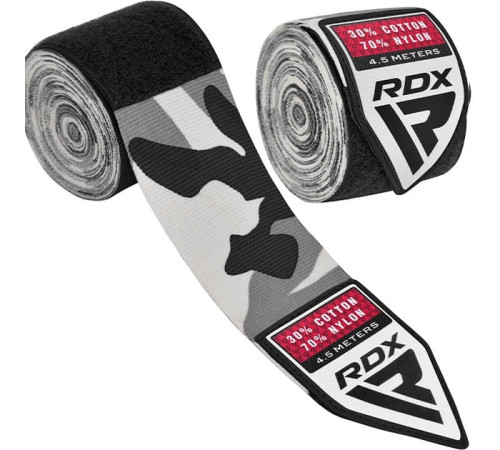 Бинти RDX HAND WRAPS 4,5 м, чорно-сірі