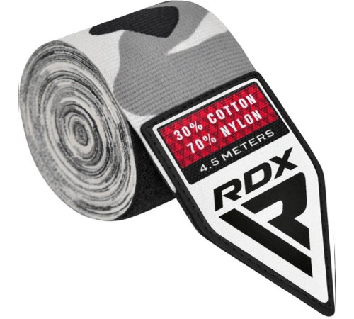 Бинти RDX HAND WRAPS 4,5 м, чорно-сірі