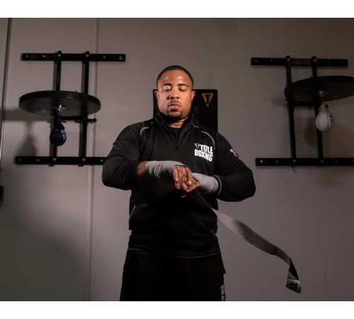 Бинти для боксу TITLE Select 180" Semi Elastic 4,5 м, сірі