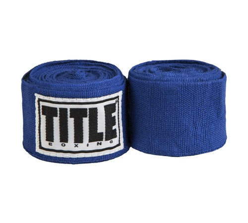 Бинти для боксу TITLE Select 180" Semi Elastic 4,5 м, сині