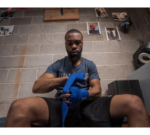 Бинти для боксу TITLE Select 180" Semi Elastic 4,5 м, сині