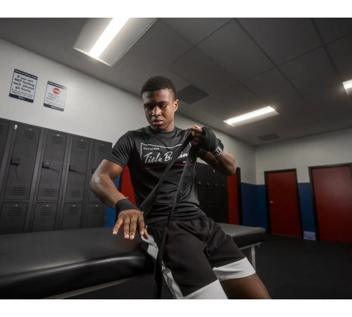 Бинти для боксу TITLE Traditional Weave 180" 4,5 м, чорні