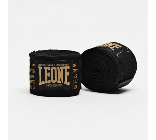 Бинти для боксу Leone Legionarivs 3,5 м, чорні