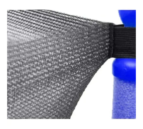 Батут Atleto KRB10 з зовнішньою сіткою 140 см синій