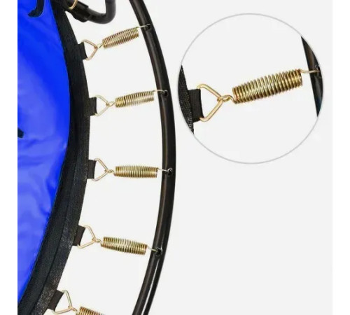 Батут Atleto KRB10 з зовнішньою сіткою 140 см синій