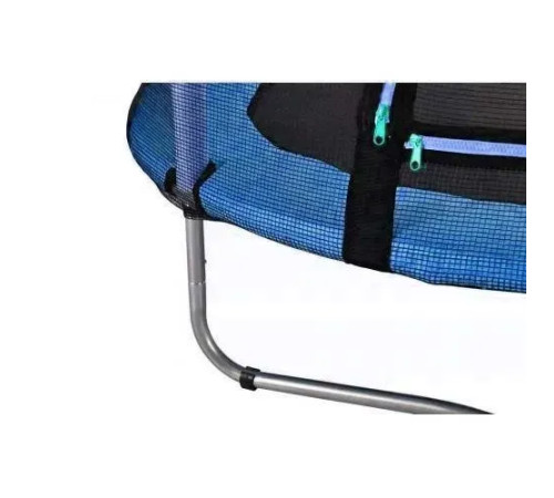 Батут Atleto KRB10 з зовнішньою сіткою 140 см синій