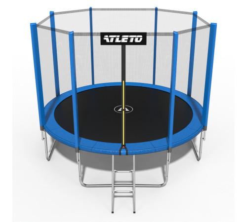 Батут Atleto 42400458 з зовнішньою сіткою 374 см синій Батут Atleto 42400458 з зовнішньою сіткою 374 см синій