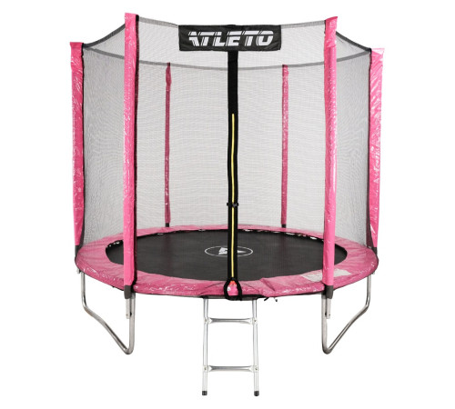 Батут Atleto 42400498 із зовнішньою сіткою 183 см рожевий Батут Atleto 42400498 із зовнішньою сіткою 183 см рожевий