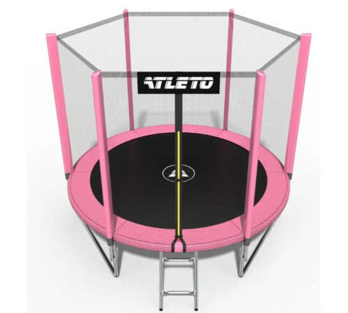 Батут Atleto 42400498 із зовнішньою сіткою 183 см рожевий Батут Atleto 42400498 із зовнішньою сіткою 183 см рожевий