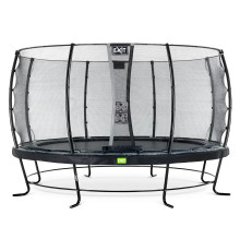 Батут з захисною сіткою EXIT Elegant 427 см, чорний