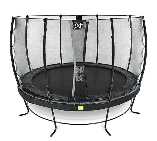 Батут з захисною сіткою EXIT Elegant 427 см, чорний