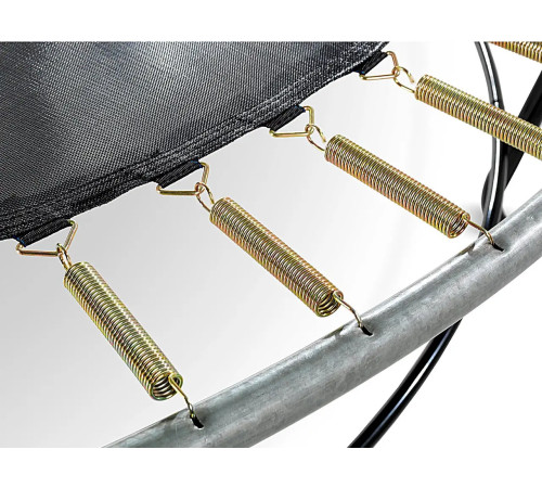 Батут з захисною сіткою EXIT Elegant 427 см, чорний