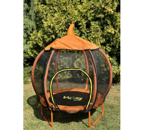 Батут WCG Pumpkin з зовнішньою сіткою 108 см чорно-помаранчевий Батут WCG Pumpkin з зовнішньою сіткою 108 см чорно-помаранчевий