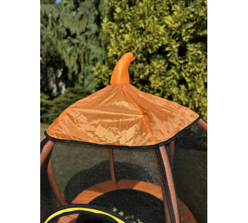Батут WCG Pumpkin з зовнішньою сіткою 108 см чорно-помаранчевий Батут WCG Pumpkin з зовнішньою сіткою 108 см чорно-помаранчевий