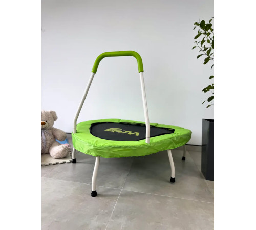 Батут WCG Frog з поручнем 114 см зелений