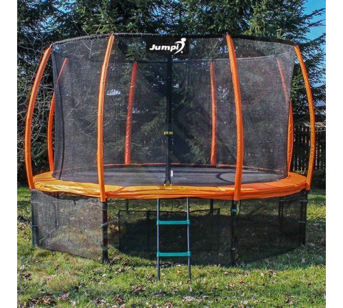 Батут Jumpi Maxy Comfort Plus з внутрішньою сіткою 12,5 футів 374 см помаранчевий Батут Jumpi Maxy Comfort Plus з внутрішньою сіткою 12,5 футів 374 см помаранчевий