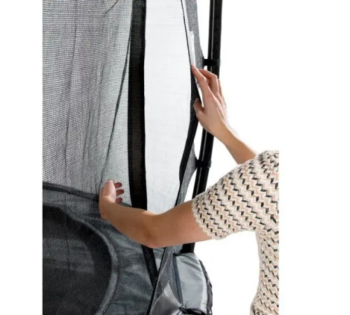 Батут EXIT Elegant Premium з зовнішньою сіткою 244 х 427 см чорний Батут EXIT Elegant Premium з зовнішньою сіткою 244 х 427 см чорний