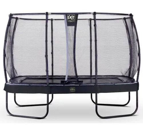 Батут EXIT Elegant Premium з зовнішньою сіткою 244 х 427 см чорний