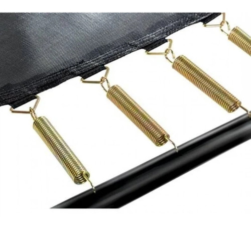 Батут EXIT Elegant Premium з зовнішньою сіткою 244 х 427 см чорний