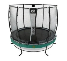 Батут EXIT Elegant Premium Deluxe з зовнішньою сіткою 305 см зелений
