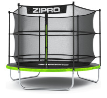 Батут Zipro Jump Pro з внутрішньою сіткою 8 футів 252 см чорно-зелений