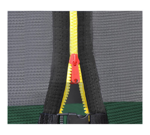 Батут Atleto 21000703 з внутрішньою сіткою 374 см чорно-зелений