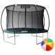 Батут Atleto 21000703 з внутрішньою сіткою 374 см чорно-зелений