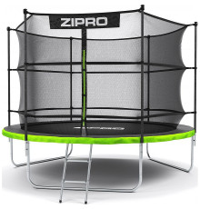 Батут Zipro Jump Pro з внутрішньою сіткою 10 футів 312 см чорно-зелений