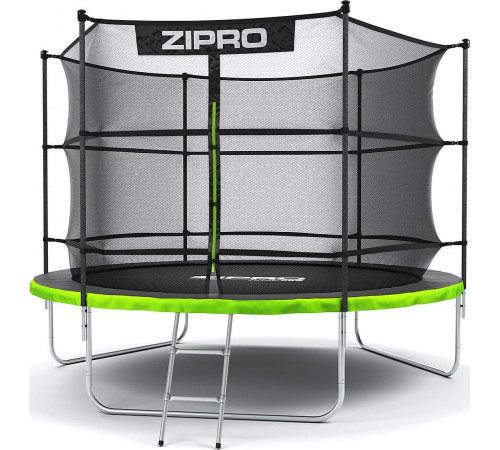 Батут Zipro Jump Pro з внутрішньою сіткою 10 футів 312 см чорно-зелений